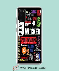 Cool Wicked Broadway Musical Collage Samsung Galaxy S20 Case