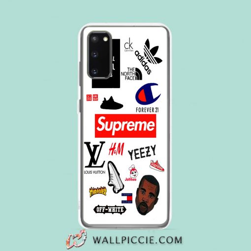 Cool Yeezy X Supreme Collabs Samsung Galaxy S20 Case